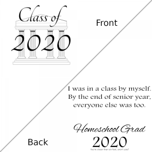 Homeschool Grad 2020 T-Shirt